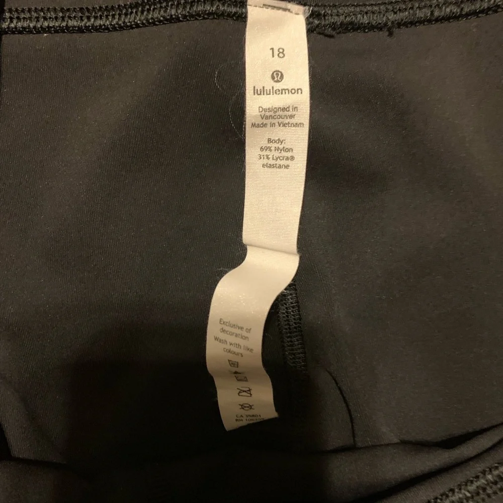 Lululemon Wunder Under High-Rise Tight 28” Full-On Luxtreme Black Leggings SZ 18